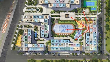 Super cheap 2-bedroom corner apartment, PR1 building, facing Southeast, only 4.35 billion, 64 square meters of clear water, extremely chill coral river view