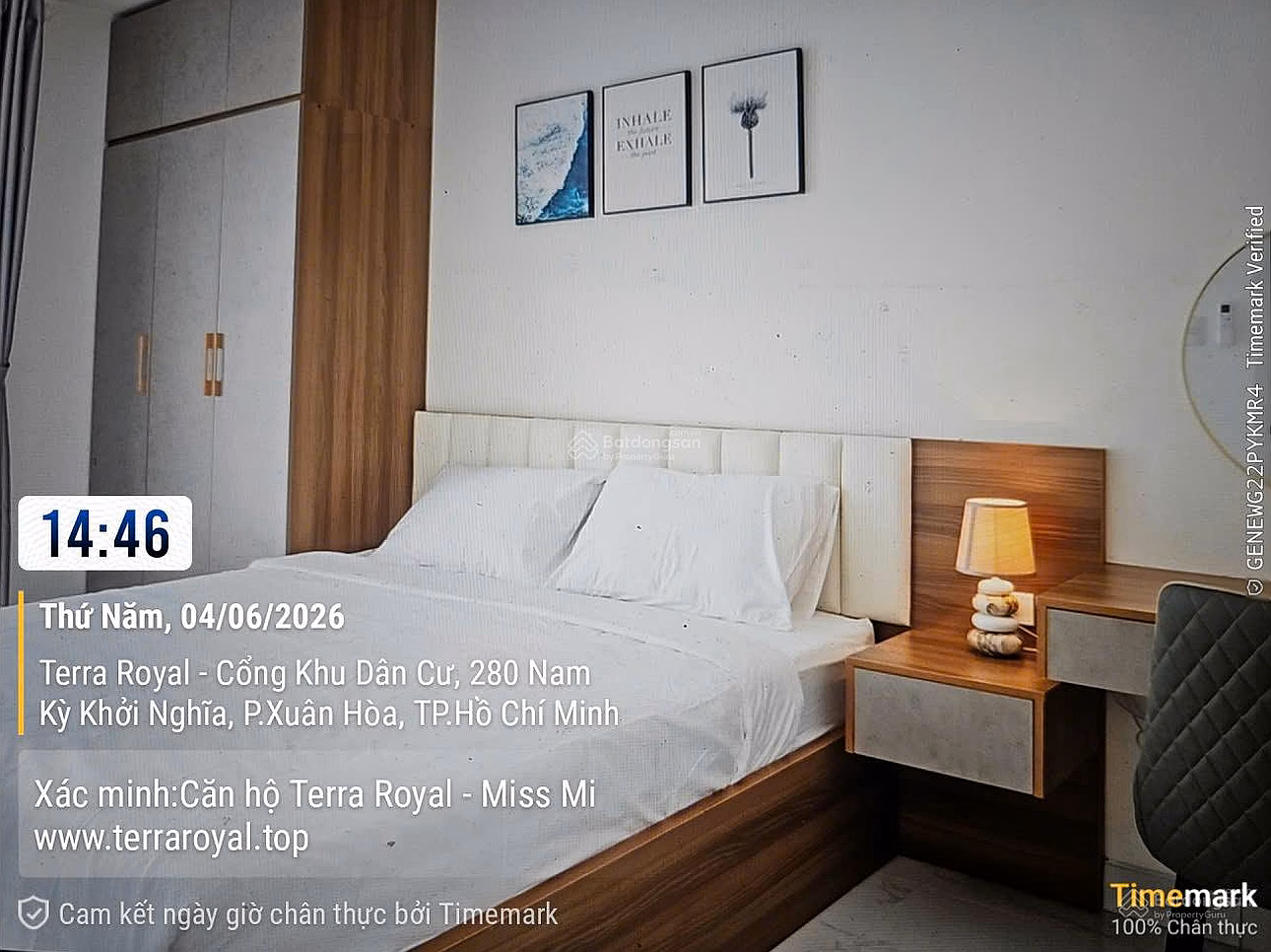 Urgent sale of Terra Royal apartment 71.4m2, price 7.9 billion, 2 bedrooms, 2 bathrooms, open view. Contact PKD investor 0935 252 ***
