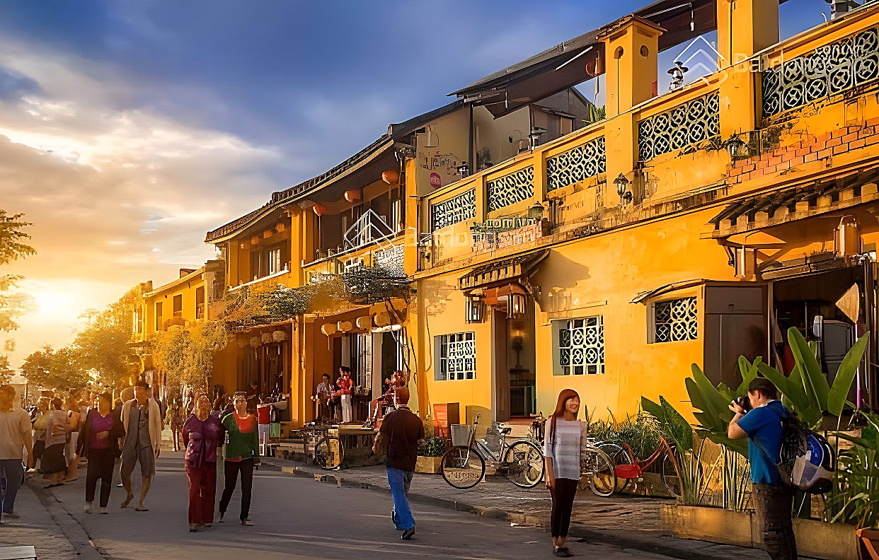 Villa for rent is located in the center of Hoi An ancient town, only 1km from the old town center