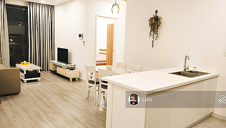 NTCB apartment for rent with 2 bedrooms and 2 bathrooms, river view and park, area 80m2, price 14 million/month