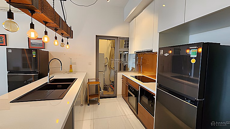 NTCB apartment for rent with 2 bedrooms and 2 bathrooms, river view and park, area 80m2, price 14 million/month