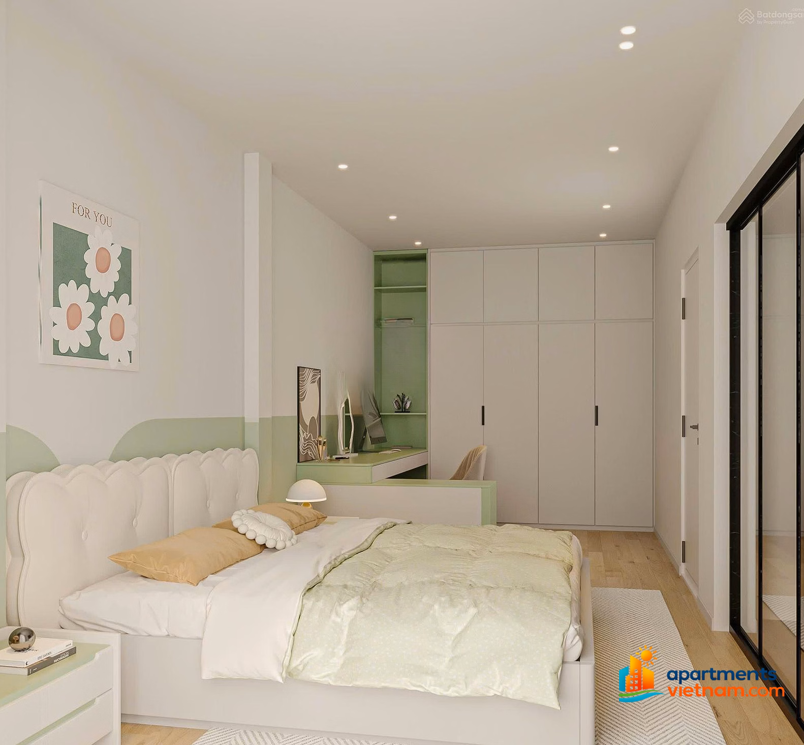 For Rent: 2BR Apartment at The Monarchy - High Floor, Sea View, 80m², 14.5 Million VND