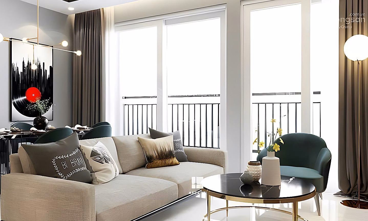 Need to quickly liquidate 95m2 3 bedrooms full NT price only 7 billion 200, Golden Mansion - Phu Nhuan - Pho Quang