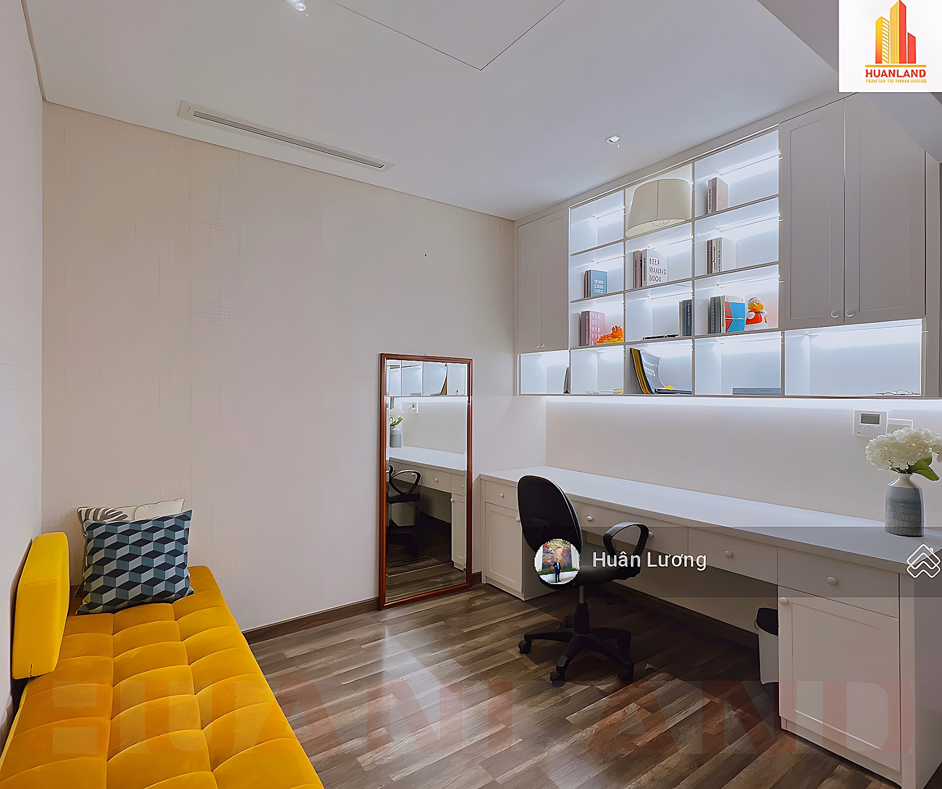Stuck in cash, urgent sale of 107m2 apartment at Ha Do Centrosa, 2 bedrooms + 1 multi-purpose, good price, with pink book