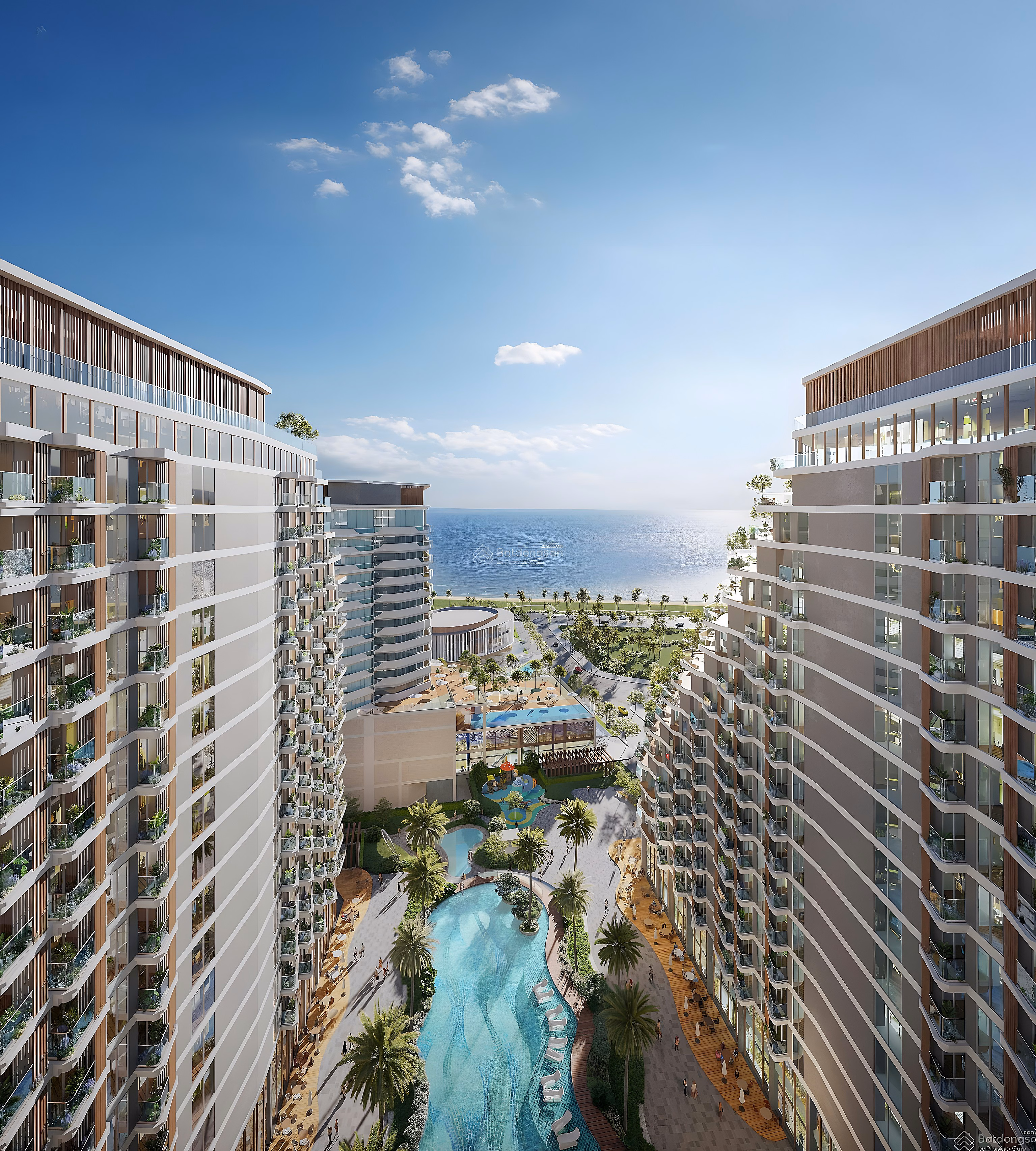 Only 1 apartment on the 18th floor, 2 bedrooms (diplomatic capacity). View directly to the sea as shown. Long-term ownership