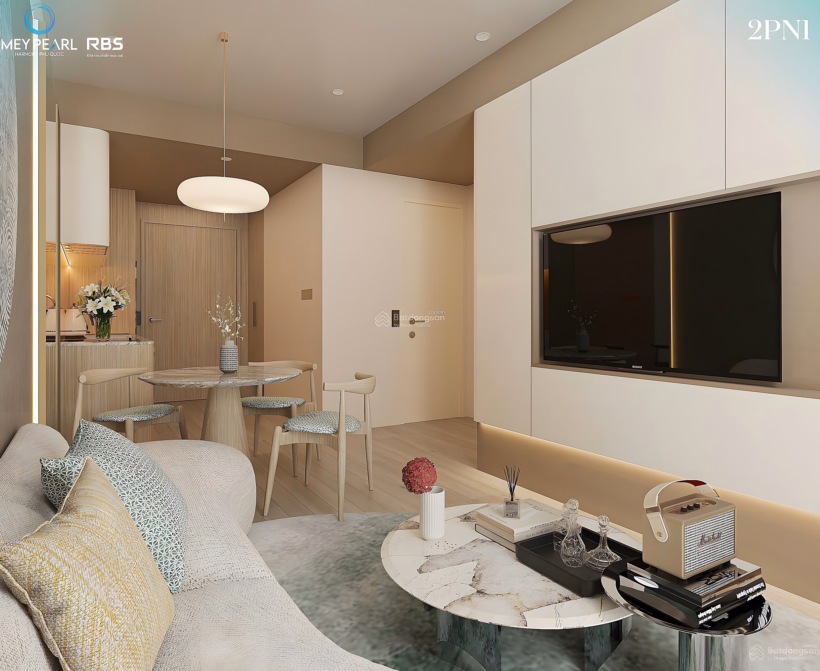 Only 1 apartment on the 18th floor, 2 bedrooms (diplomatic capacity). View directly to the sea as shown. Long-term ownership