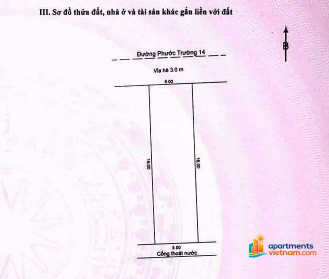 Selling land lot frontage on Phuoc Truong 14 near Ho Nghinh park, area 90m2
