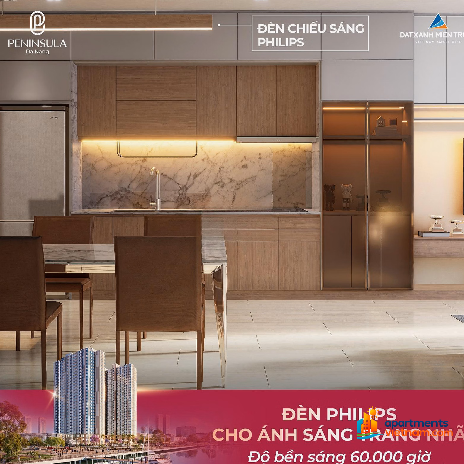HOT! FROM ONLY 58 MILLION/M2 - OWN AN APARTMENT WITH DIRECT VIEW OF HAN RIVER PENINSULA. DISCOUNT UP TO 18%