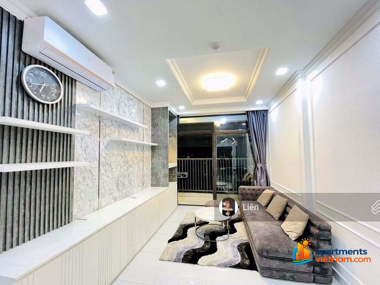 Jamila Khang Dien NTCB apartment for rent with 3 bedrooms and 2 bathrooms - full NT, rental price 13.5 million/month