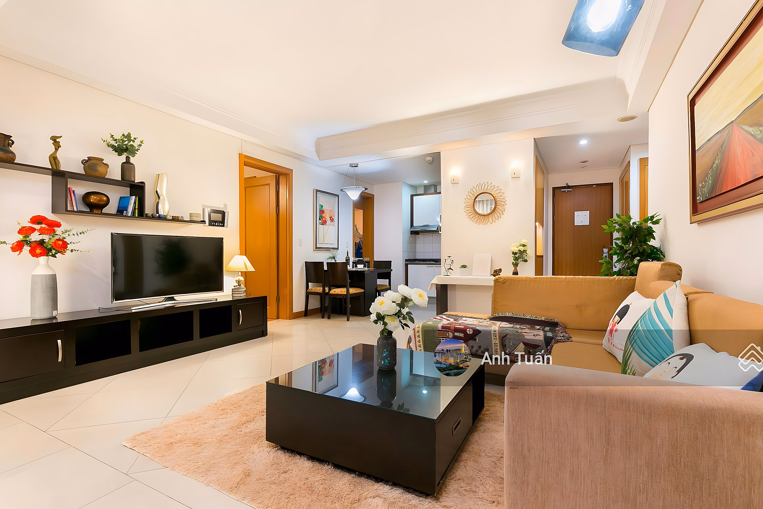 Apartment for sale in The Manor, Binh Thanh, area 68m2, 2 bedrooms, 1 bathroom, price: 7.4 billion