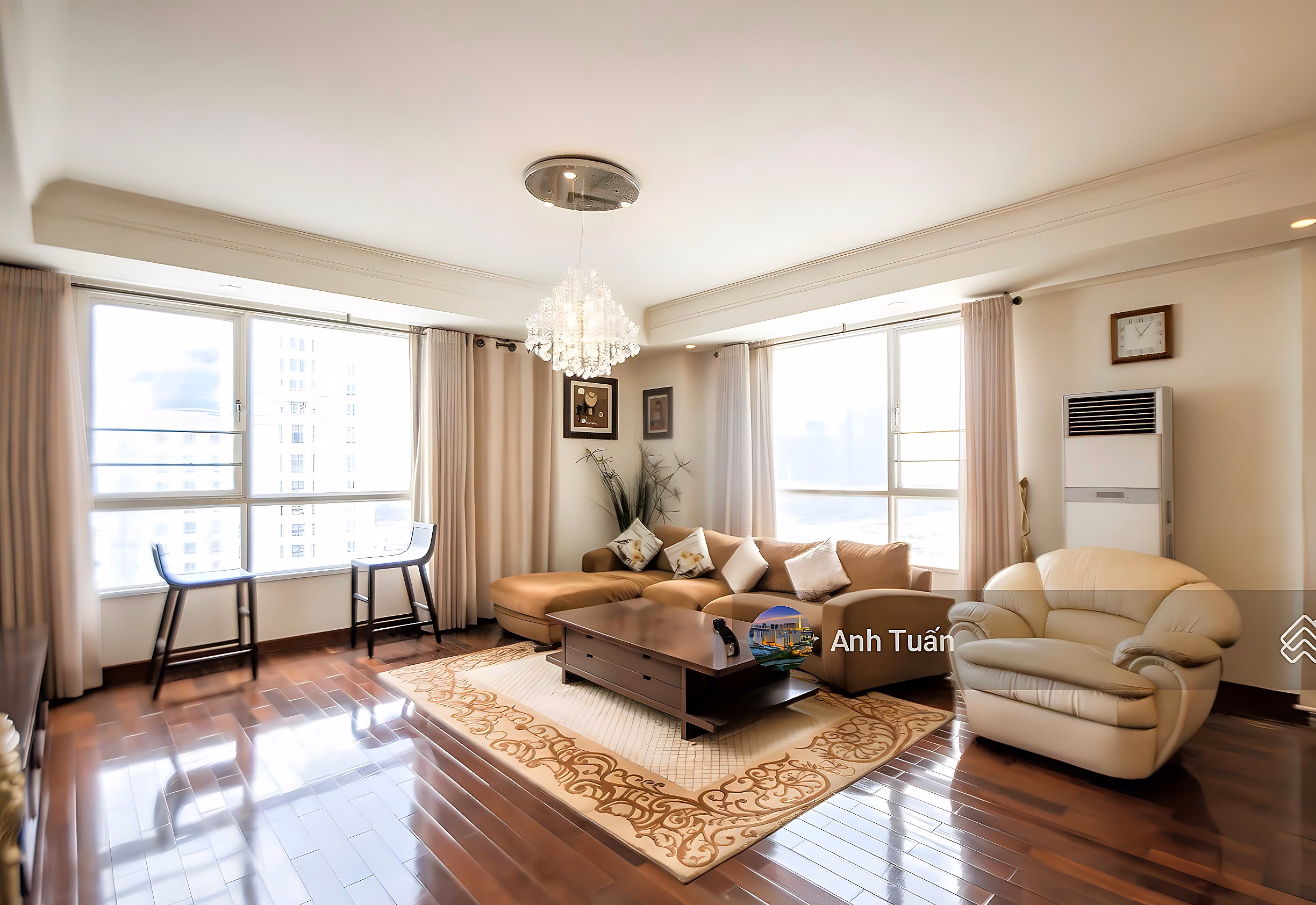 Apartment for sale in The Manor, Binh Thanh, area 68m2, 2 bedrooms, 1 bathroom, price: 7.4 billion