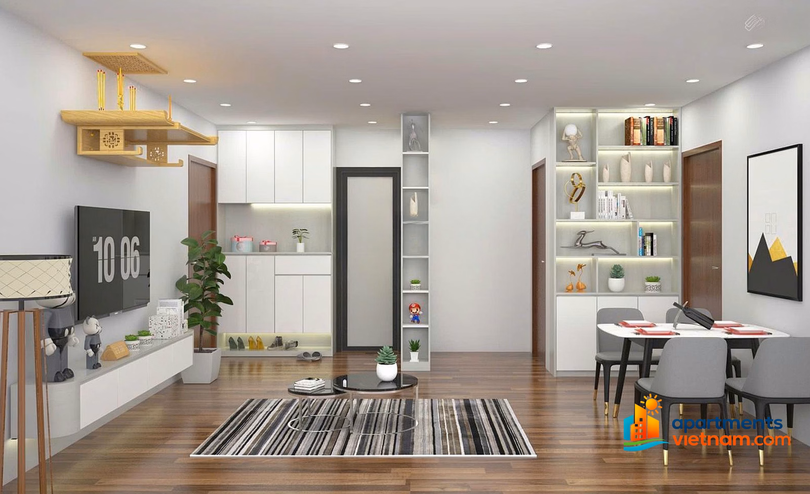 Selling Eurowindow River Park apartment building 63m2, 2 bedrooms, 2 bathrooms, fully furnished, river view, Southeast***