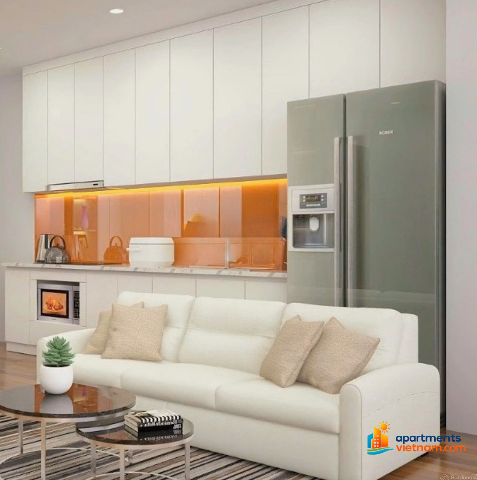 Selling Eurowindow River Park apartment building 63m2, 2 bedrooms, 2 bathrooms, fully furnished, river view, Southeast***