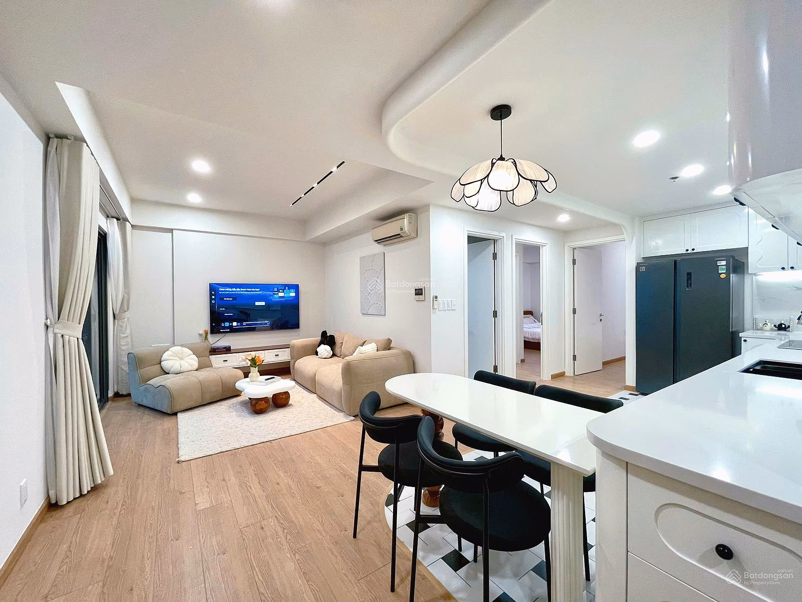 Masteri Thao Dien apartment for sale, 2 bedrooms, river view, tower T4, area 76.4m², pink book available***