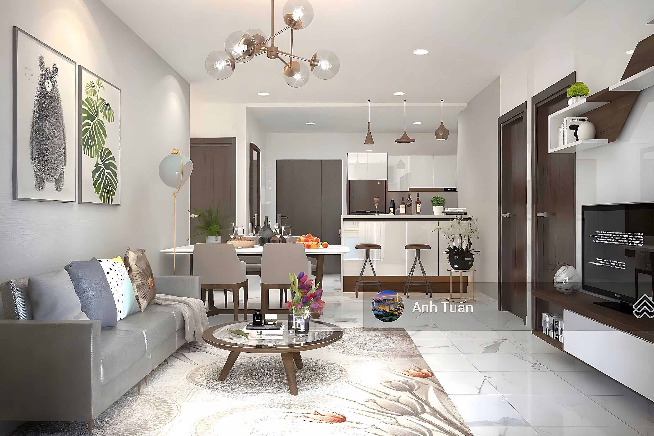 Xi Grand Court apartment for sale, District 10, 2 bedrooms, 2 bathrooms, price 7 billion, beautiful house, contact: 0907 488 ***