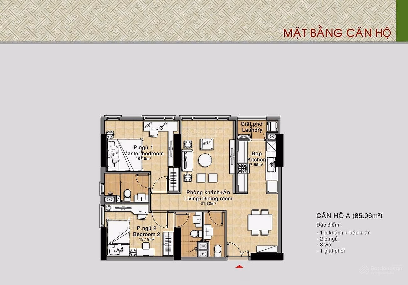 Selling 3-front apartment - CC Duc Khai Era Town