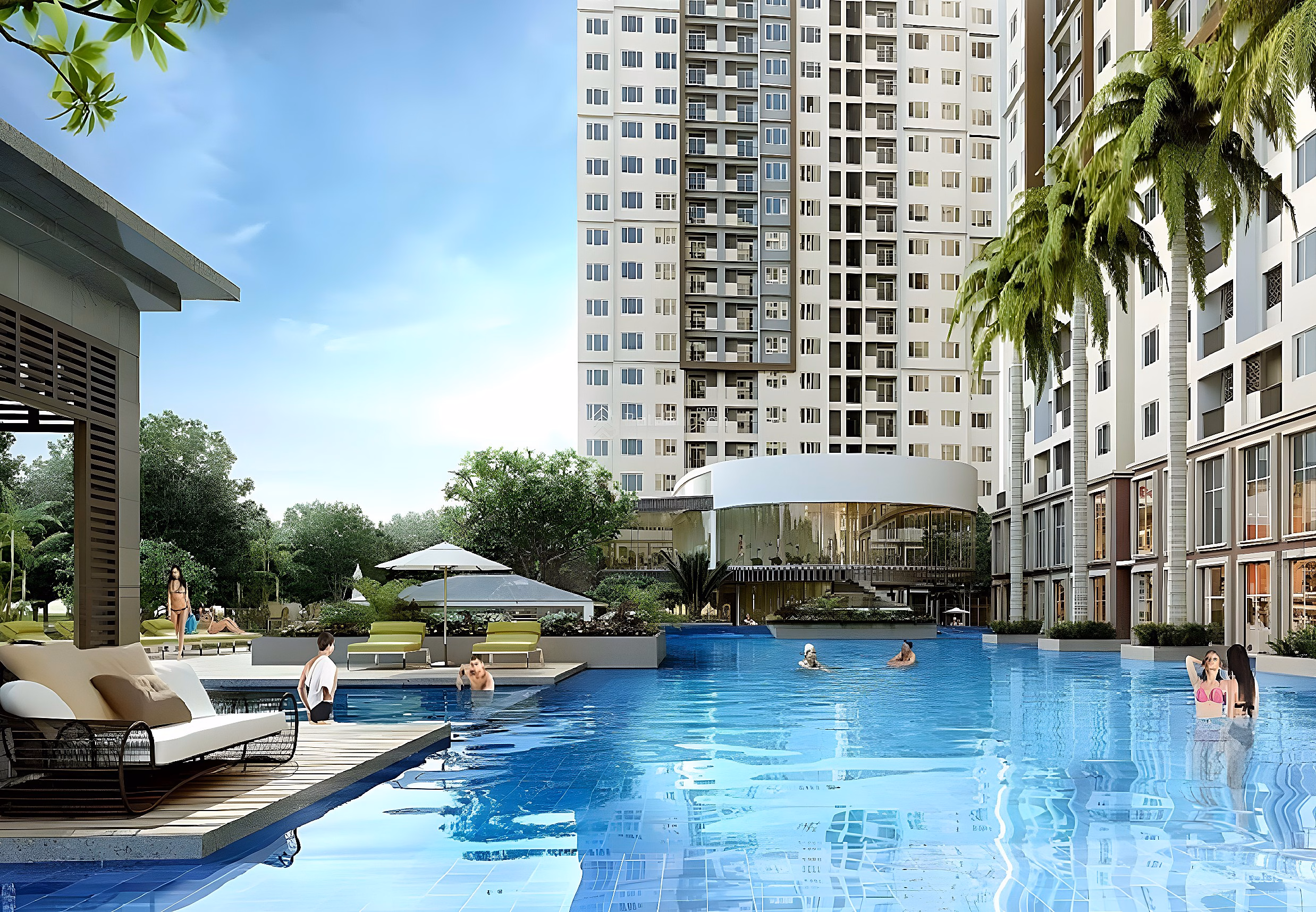 2-BR MIDDLE FLOOR APARTMENT FOR SALE WITH LAKE VIEW PRICE 5.2 BILLION AT HANOI HOMELAND CC. Contact: 0983 038 ***