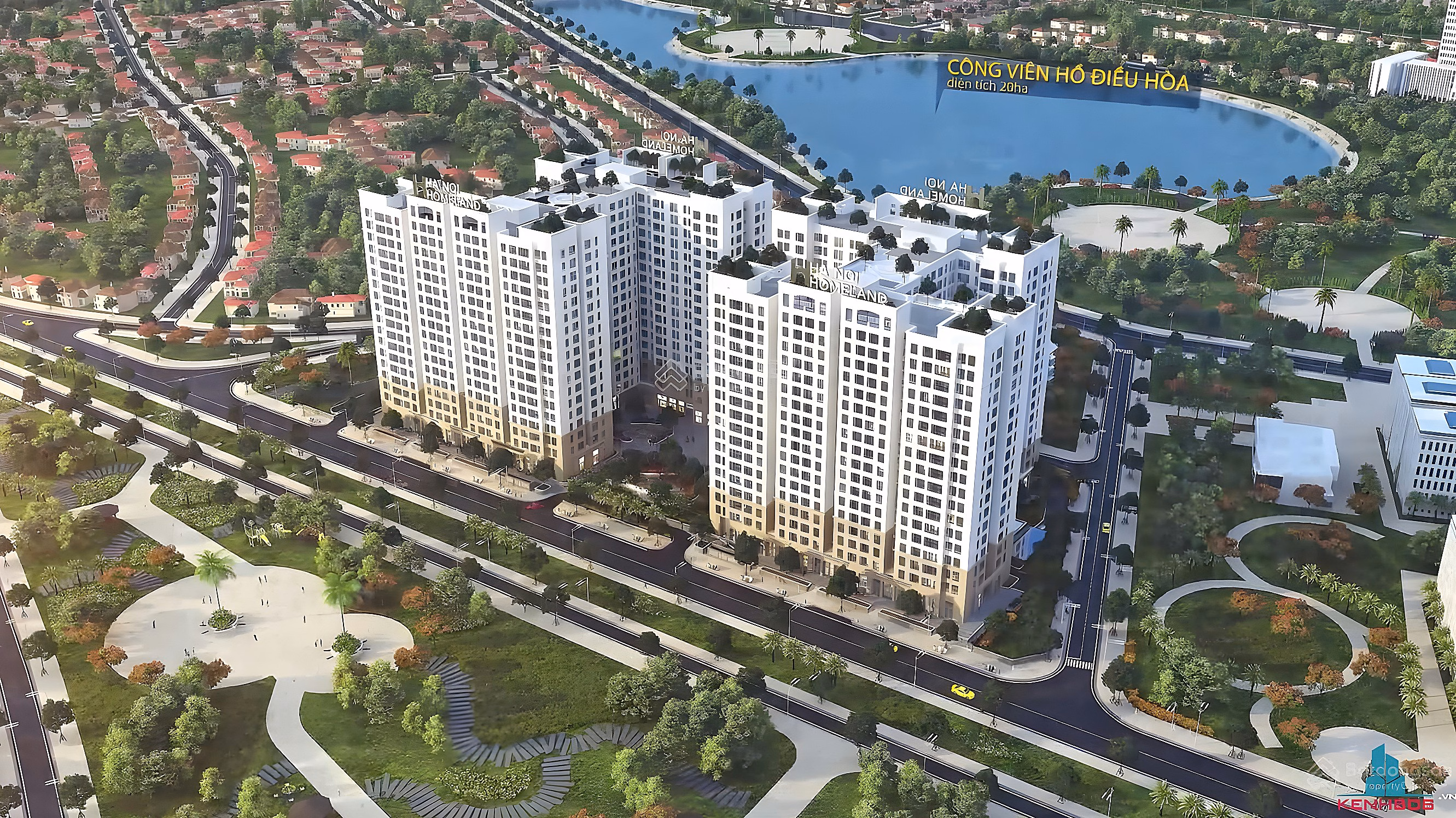 2-BR MIDDLE FLOOR APARTMENT FOR SALE WITH LAKE VIEW PRICE 5.2 BILLION AT HANOI HOMELAND CC***
