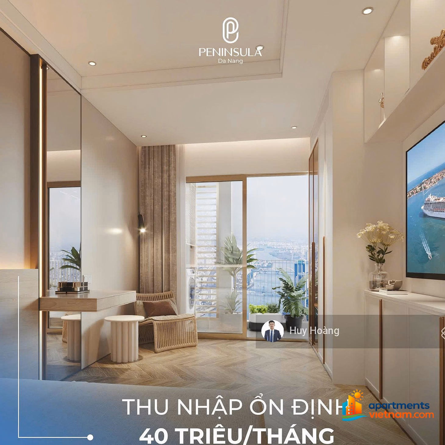 Welcoming the investment wave of Peninsula apartment with Han River fireworks view, adjacent to Sun Symphony 2