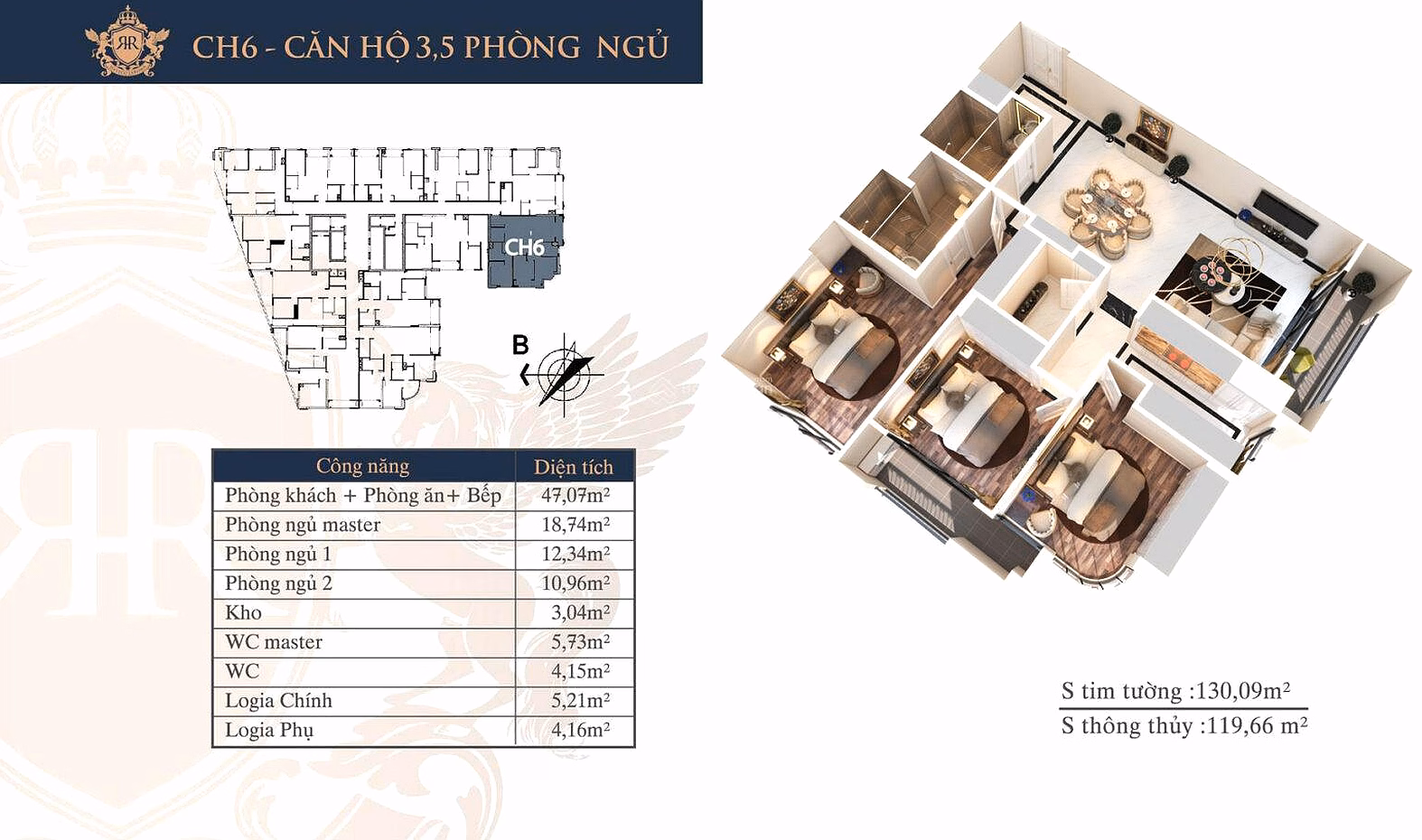 Urgent sale of 3-bedroom corner apartment - 111.4m2 in Hateco Laroma building, Lang Pagoda, fully furnished, long-term registration available
