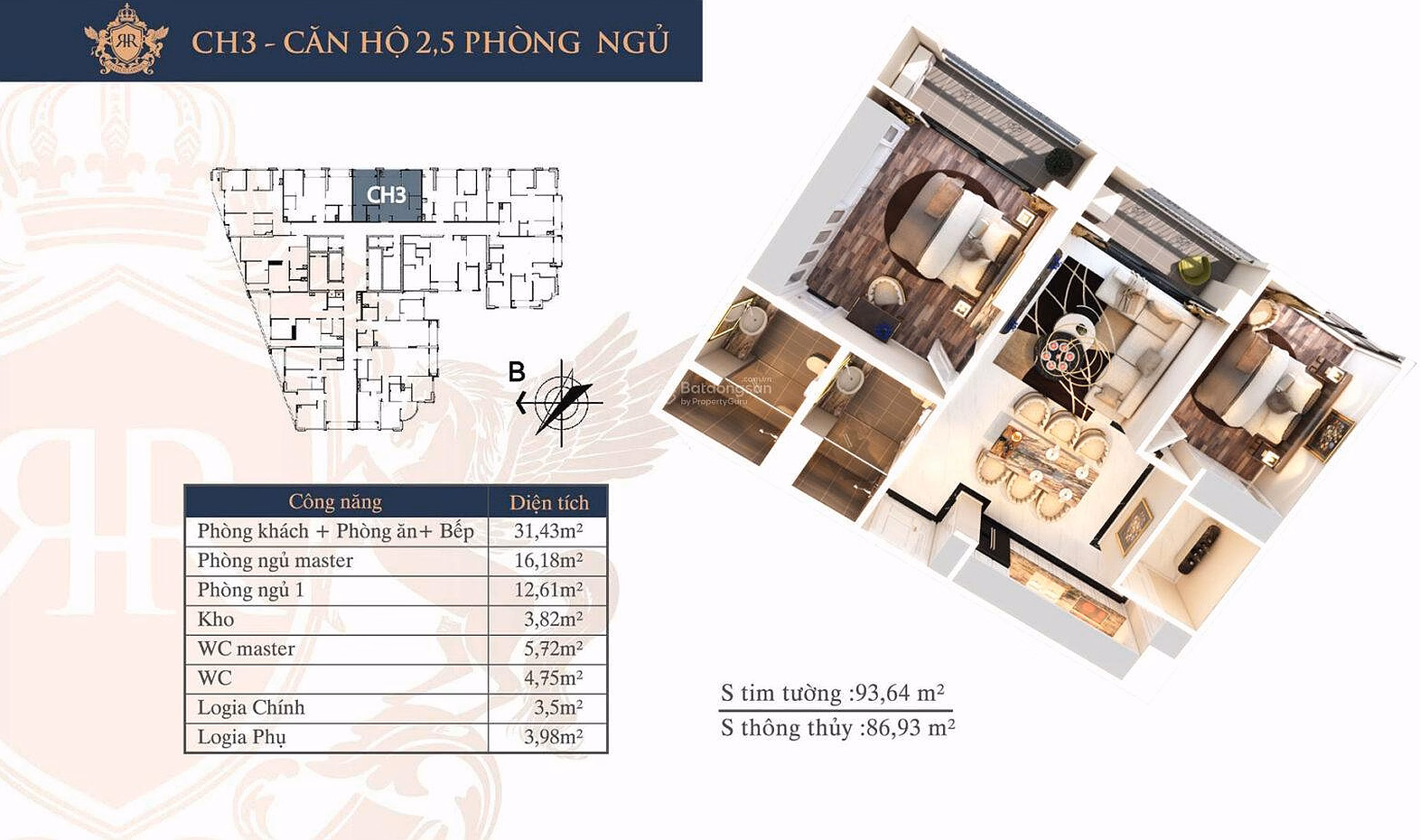 Urgent sale of 3-bedroom corner apartment - 111.4m2 in Hateco Laroma building, Lang Pagoda, fully furnished, long-term registration available