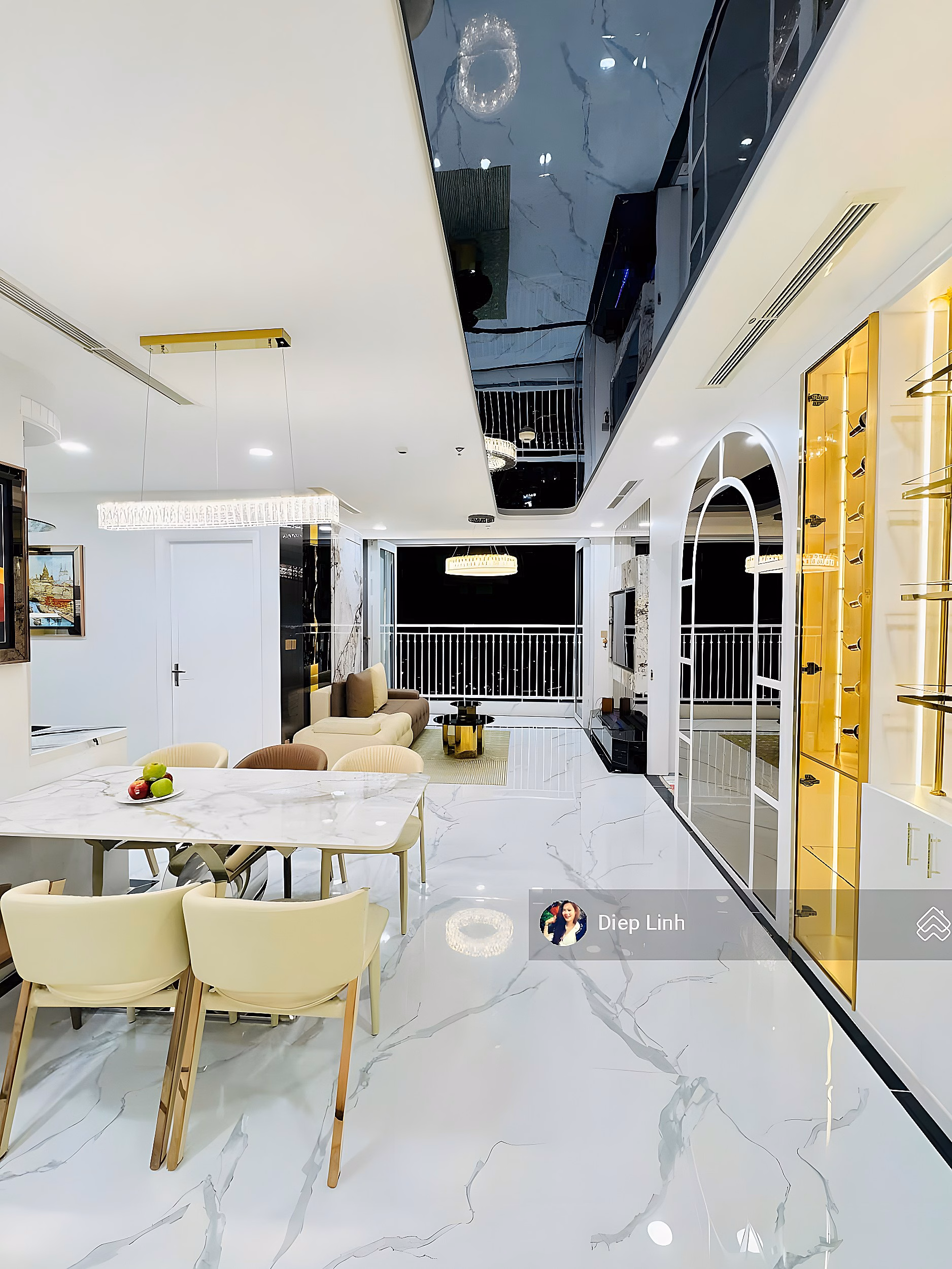 The owner urgently rents out an apartment with usable area of ​​90m2, fully furnished and decorated, priced at 19.9 million***