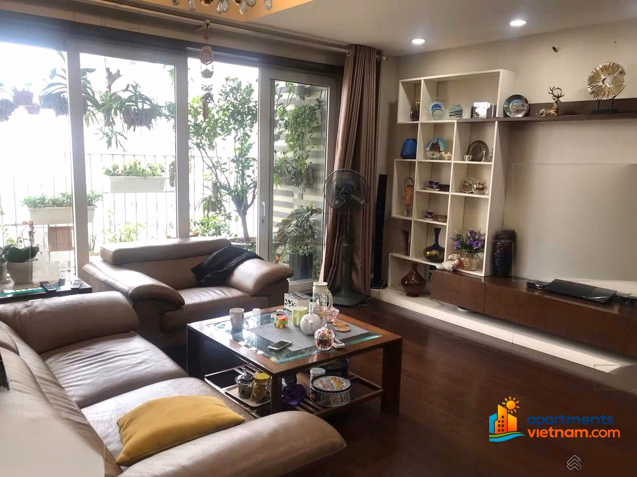 Apartment for rent N04 Udic Complex, 3 bedrooms fully furnished with high-end furniture, price only 22 million/month
