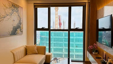 Star City Le Van Luong luxury apartment for rent, 2 bedrooms, full of beautiful, high-end furniture, 13.5 million/month