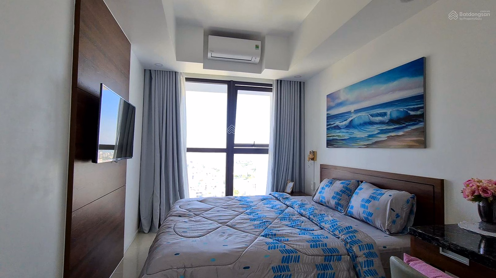 Hiyori high floor, dragon bridge view, beautiful furniture, price only 18 million/month, cheapest price on the market***