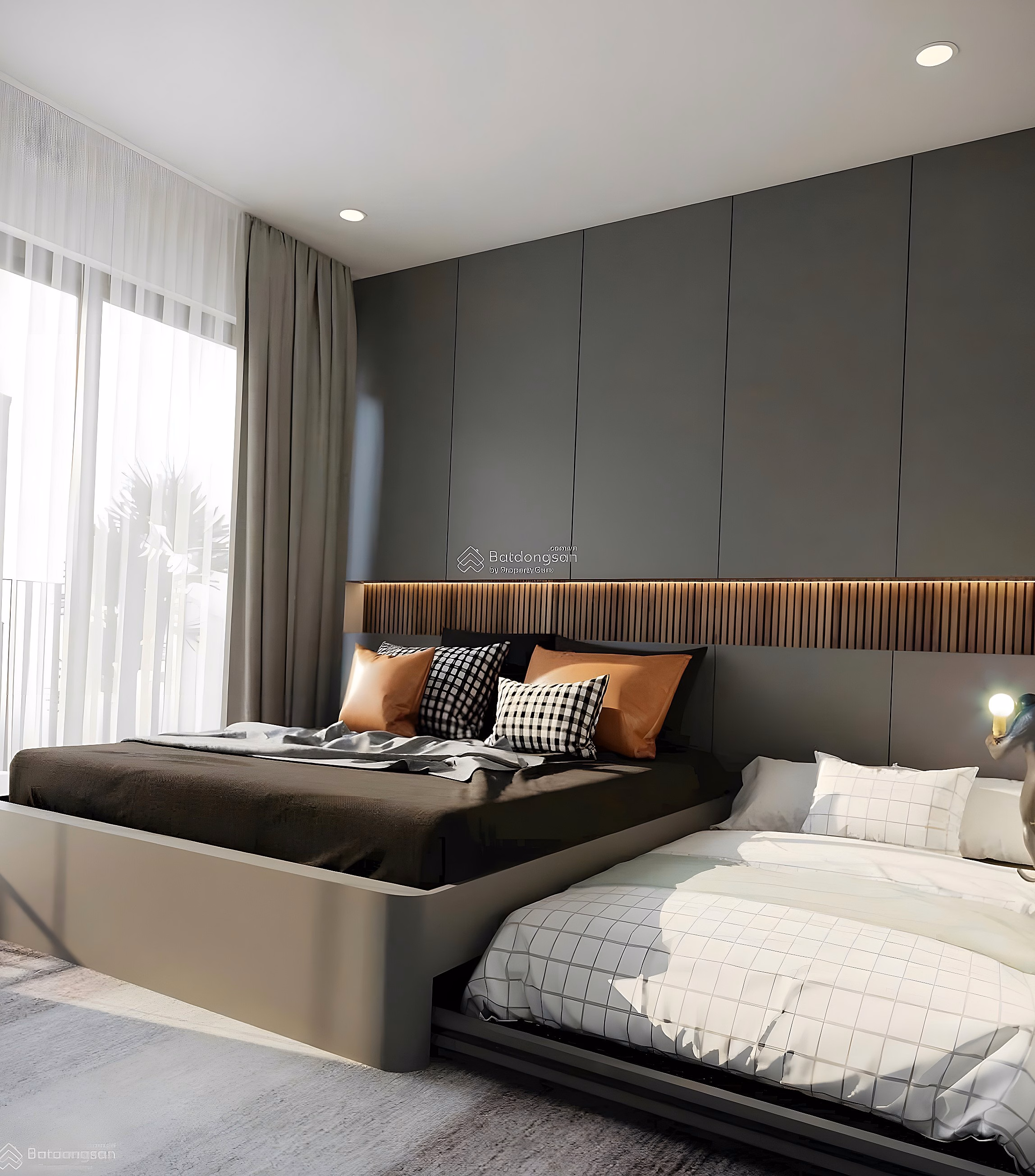Management board for rent Ngoai Giao Doan apartment with 2 bedrooms, 3 bedrooms, 4 bedrooms duplex, price from 12 million to 23 million, beautiful lake view, car slot