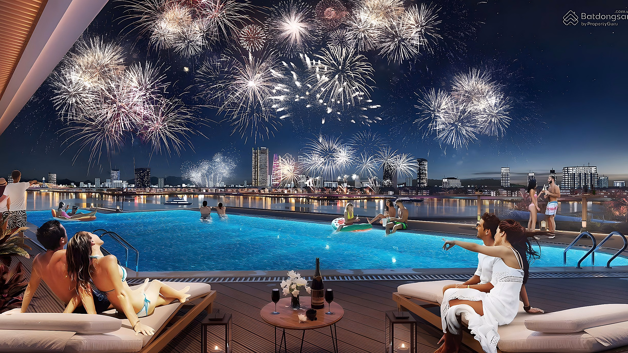 2 bedroom apartment with direct view of Han River, fireworks view - Good price