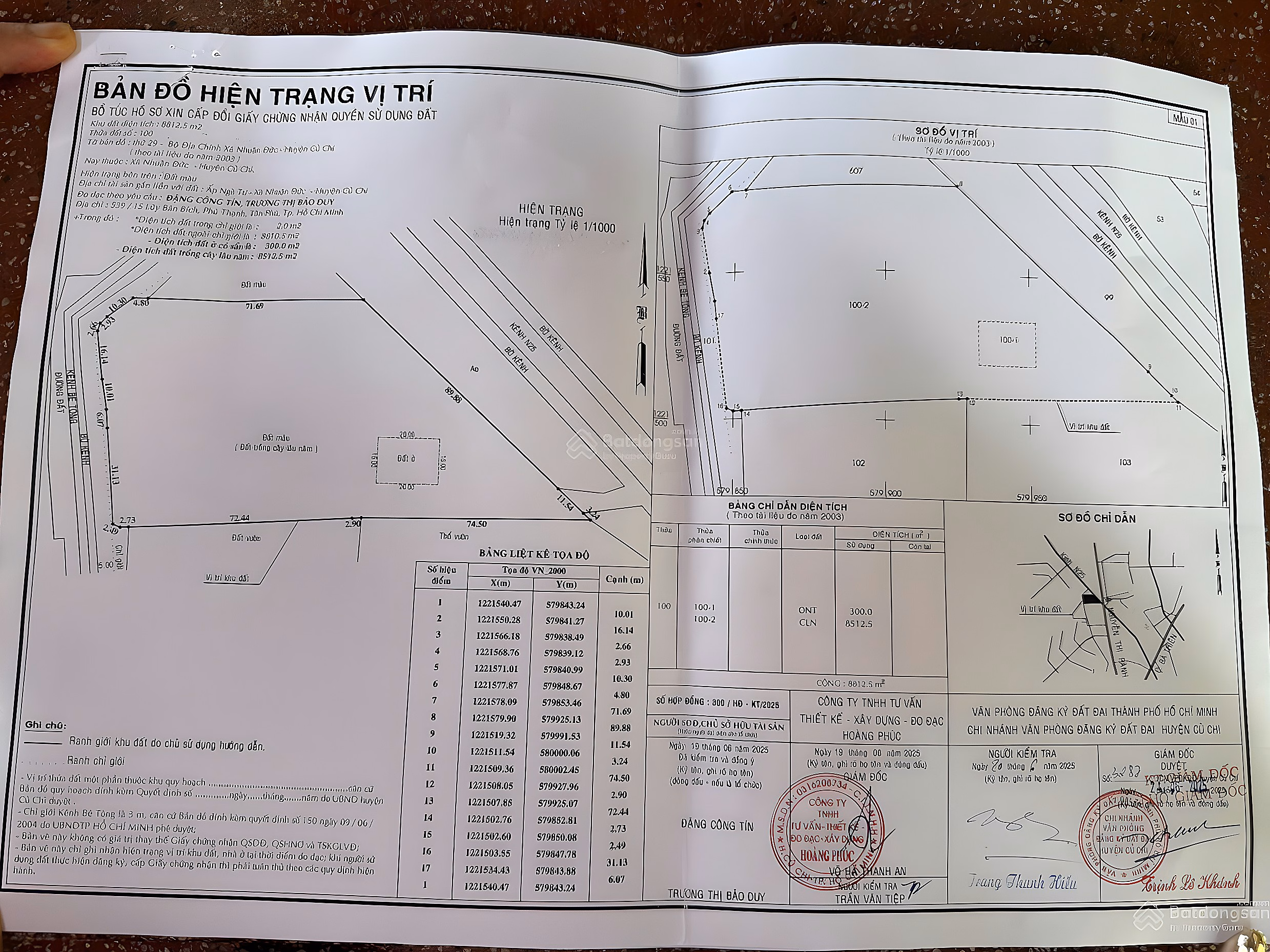 Large land sale 2MT Nhuan Duc Cu Chi | 8,812m² | have residential land | Good price