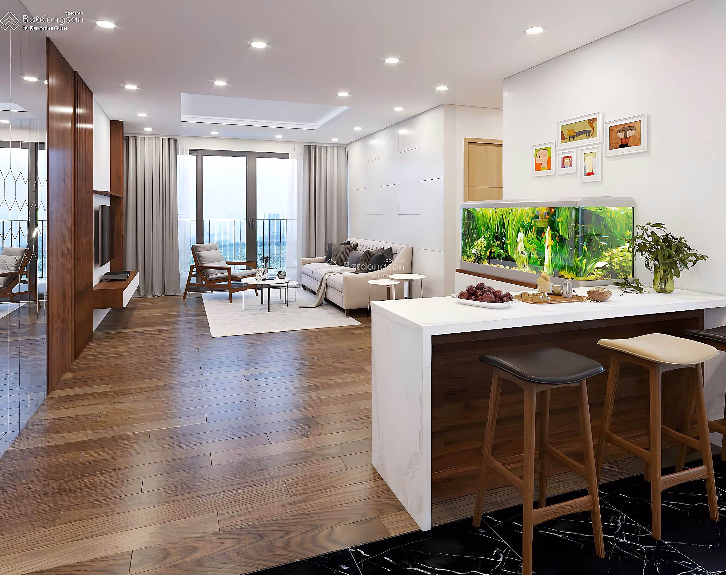 For sale by owner CH Mandarin Garden Tan Mai 93m2 3 bedrooms 2 bathrooms, fully furnished with open view***