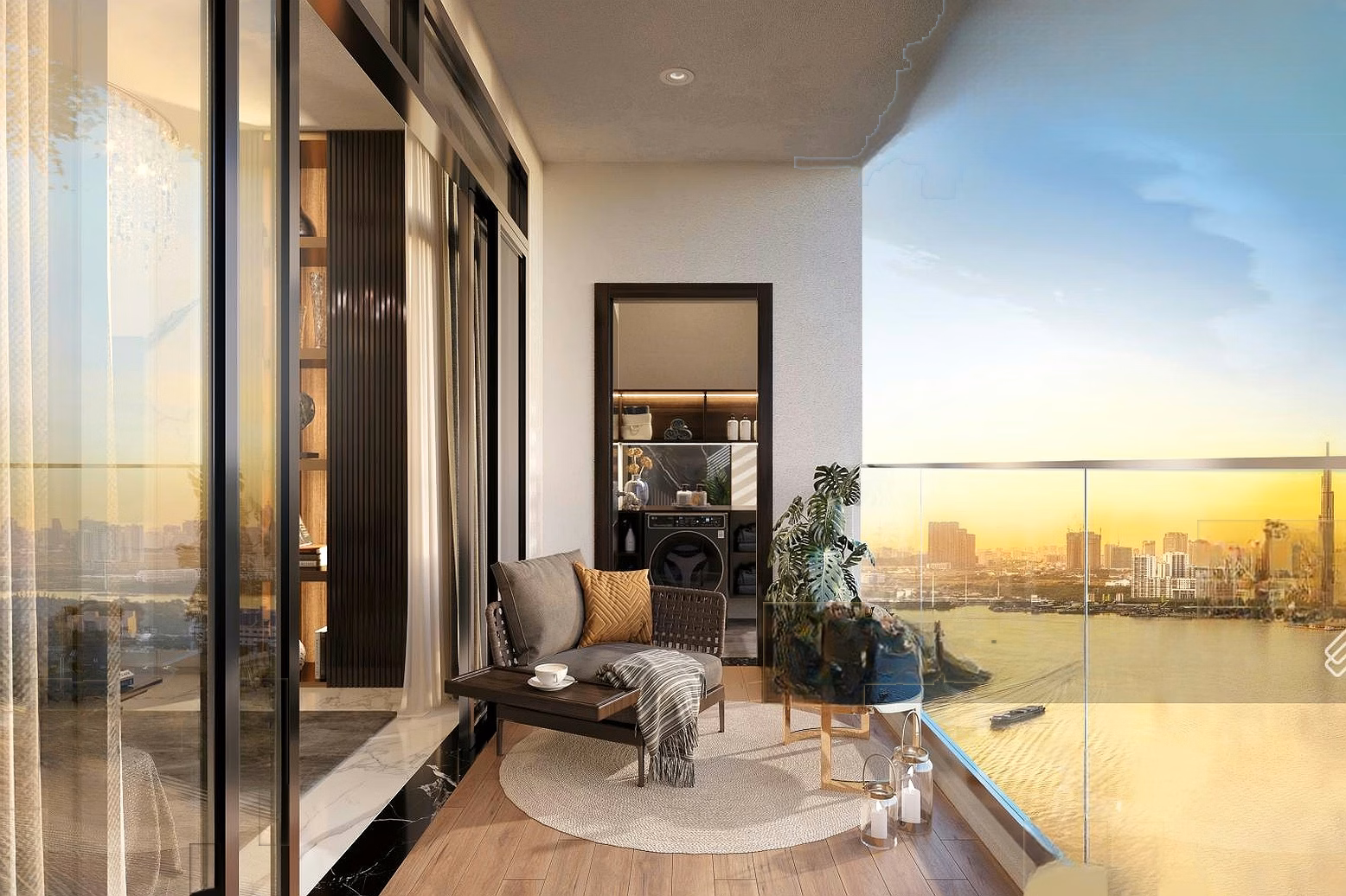The Privé luxury apartment with 3 river fronts - price 119 million/m2 - initial price only 890 million, interest free for 30 months