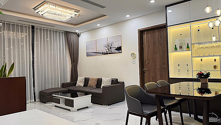 Apartment for rent urgently 133m2, 4 bedrooms, 3 bathrooms fully furnished Ngoai Giao Doan Building N01T1***