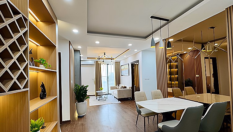 Apartment for rent urgently 133m2, 4 bedrooms, 3 bathrooms fully furnished Ngoai Giao Doan Building N01T1***