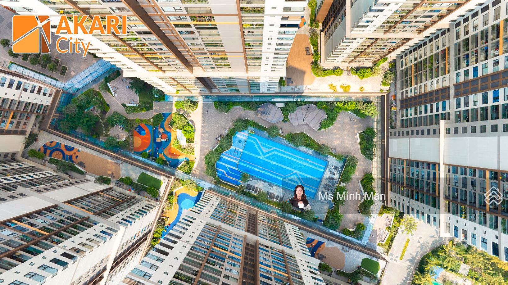 Akari Nam Long apartment for sale, 2 bedrooms, phase 2, separate pink book, 20% down payment, immediate housing