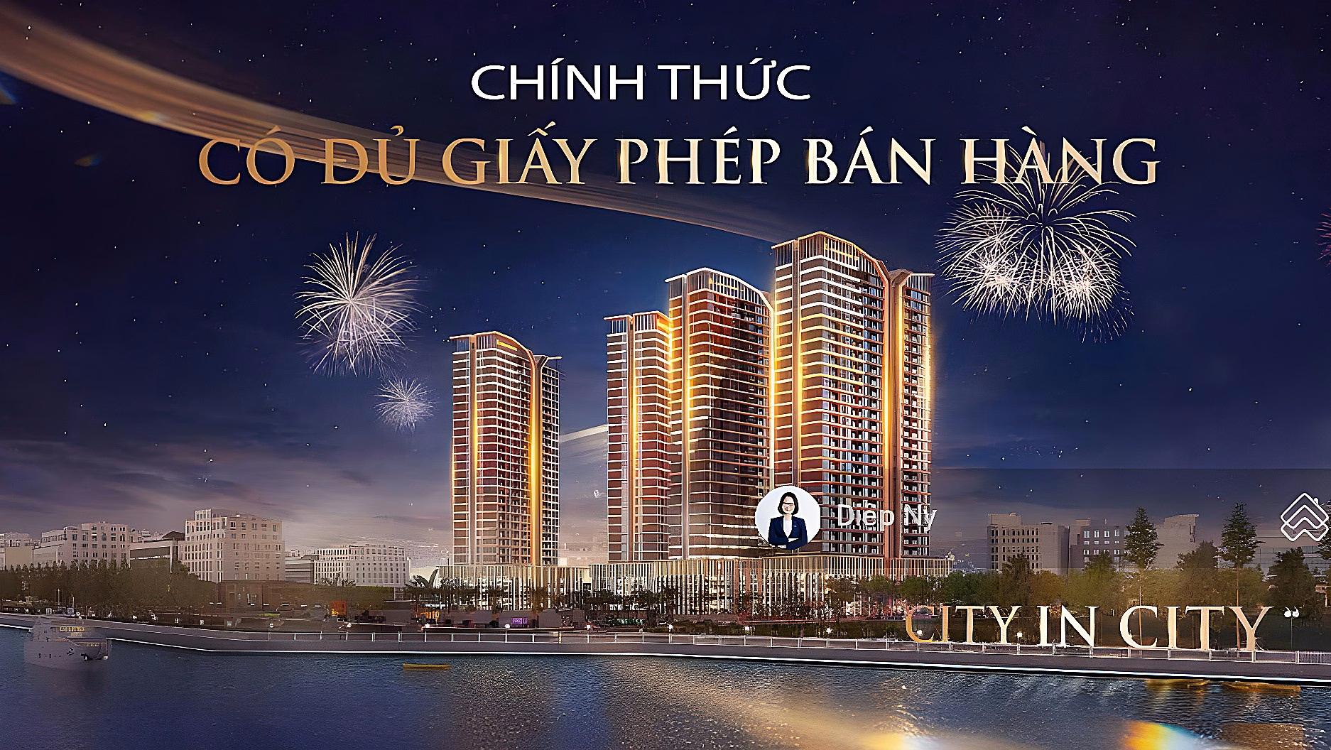 Super hot 1 bedroom+ apartment fund - Capital Square fronting Han River - close to Vincom Da Nang