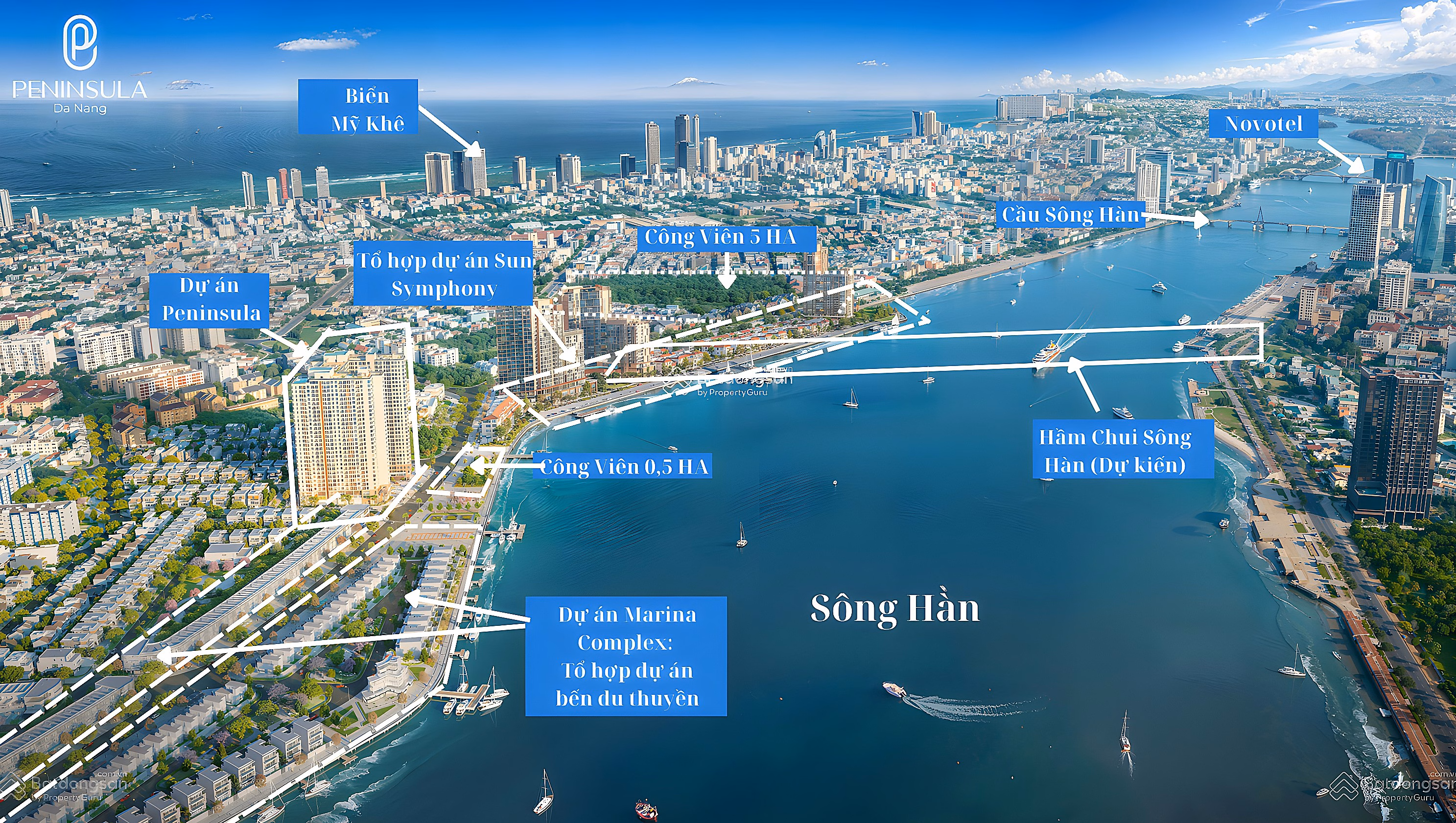 Hot! Peninsula Da Nang fireworks view apartment - High floor apartment fund - Han river view - Long-term pink book