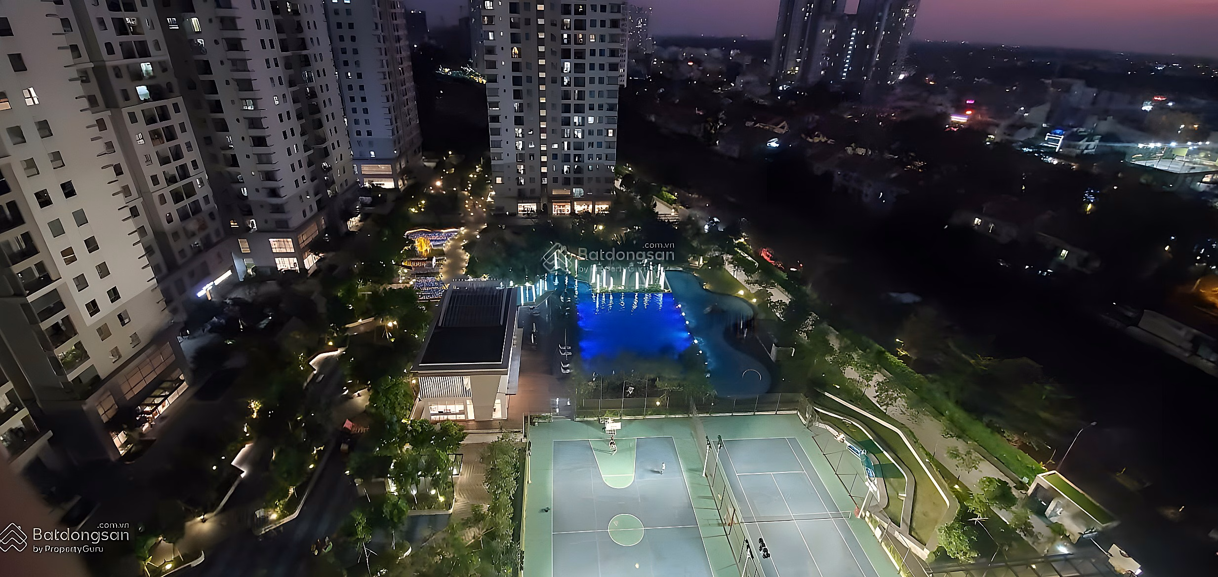 Saigon South Residence apartment for rent with beautiful pool view, full of high-class furniture
