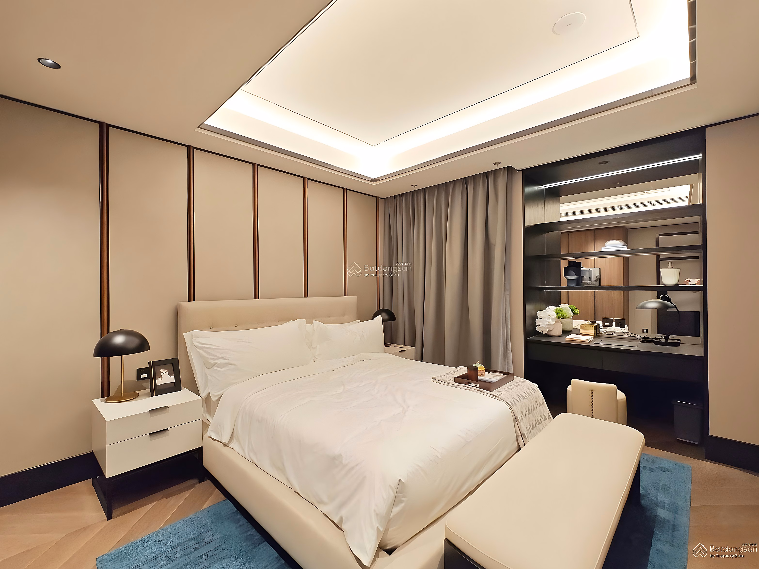 2 bedrooms for rent, fully furnished, 6* from Italy. Area 151m2 - apartment with extremely beautiful arc design