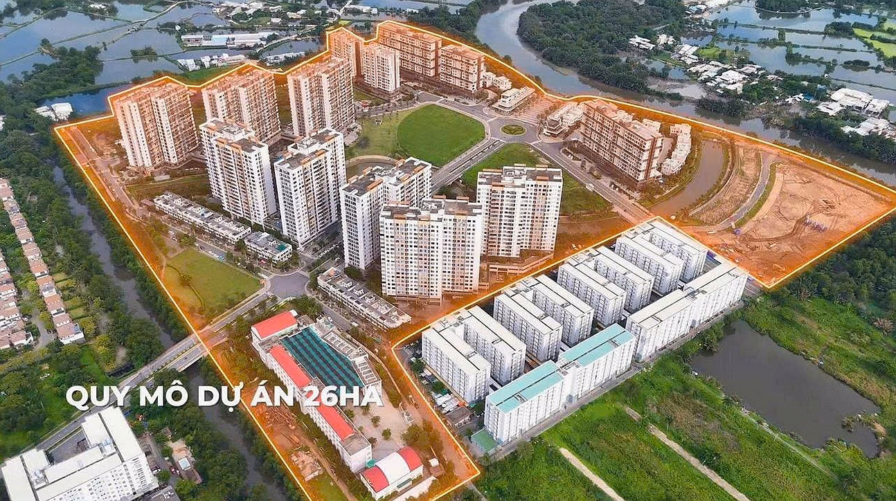 Apartment for rent with 2 bedrooms - 2 bathrooms - 78m2 with furniture for 10 million/month at Mizuki Park