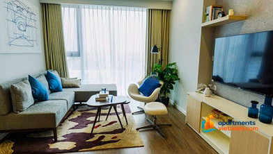 The owner sent an apartment for rent at a good price, 3 bedrooms fully furnished and basic, Ngoai Giao Doan urban area