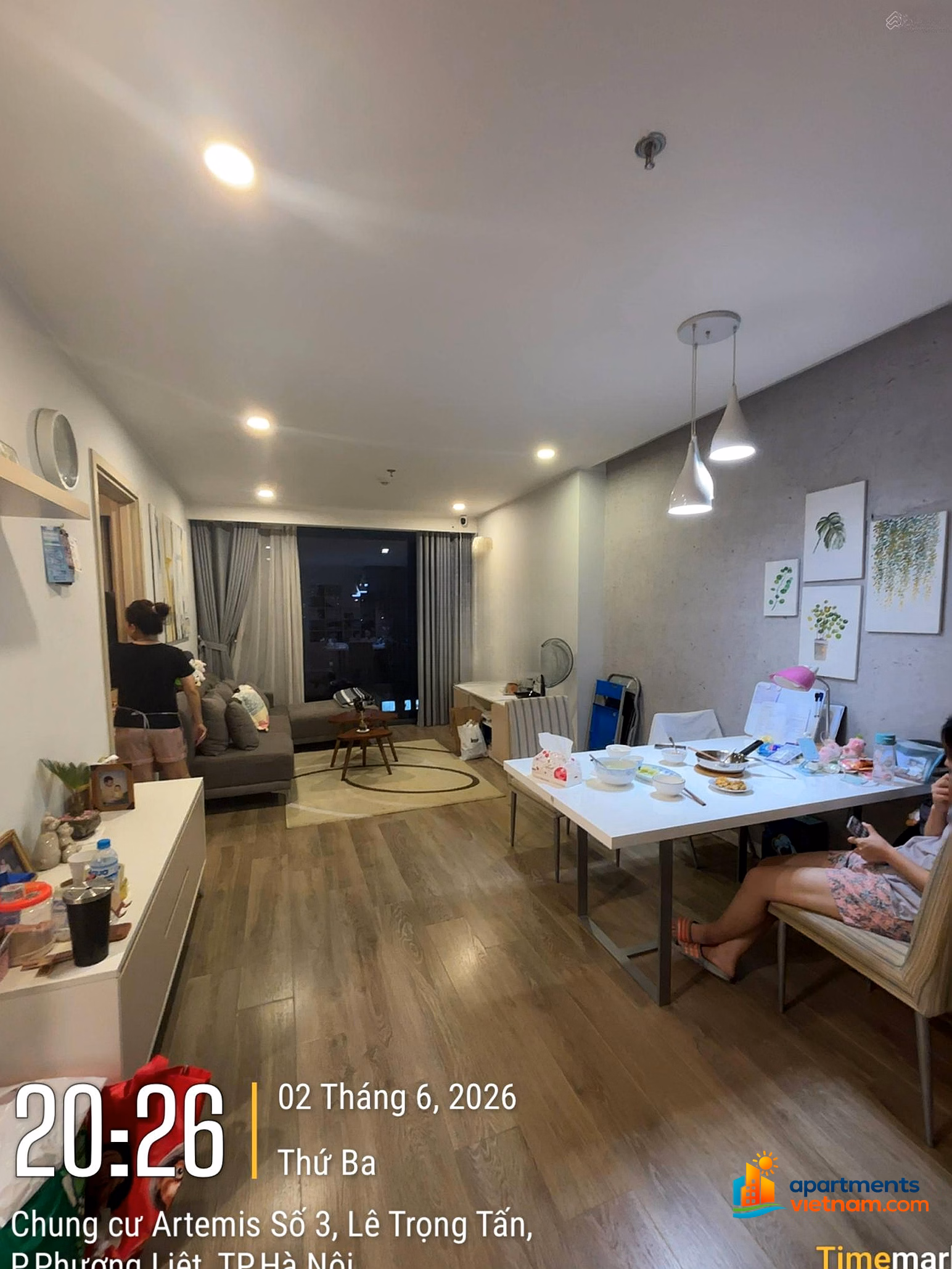 For Rent: Artemis Apartment – 80m², 2 Bedrooms, 2 Bathrooms, Museum View, Fully Furnished, 16M VND/month, Best Market Price