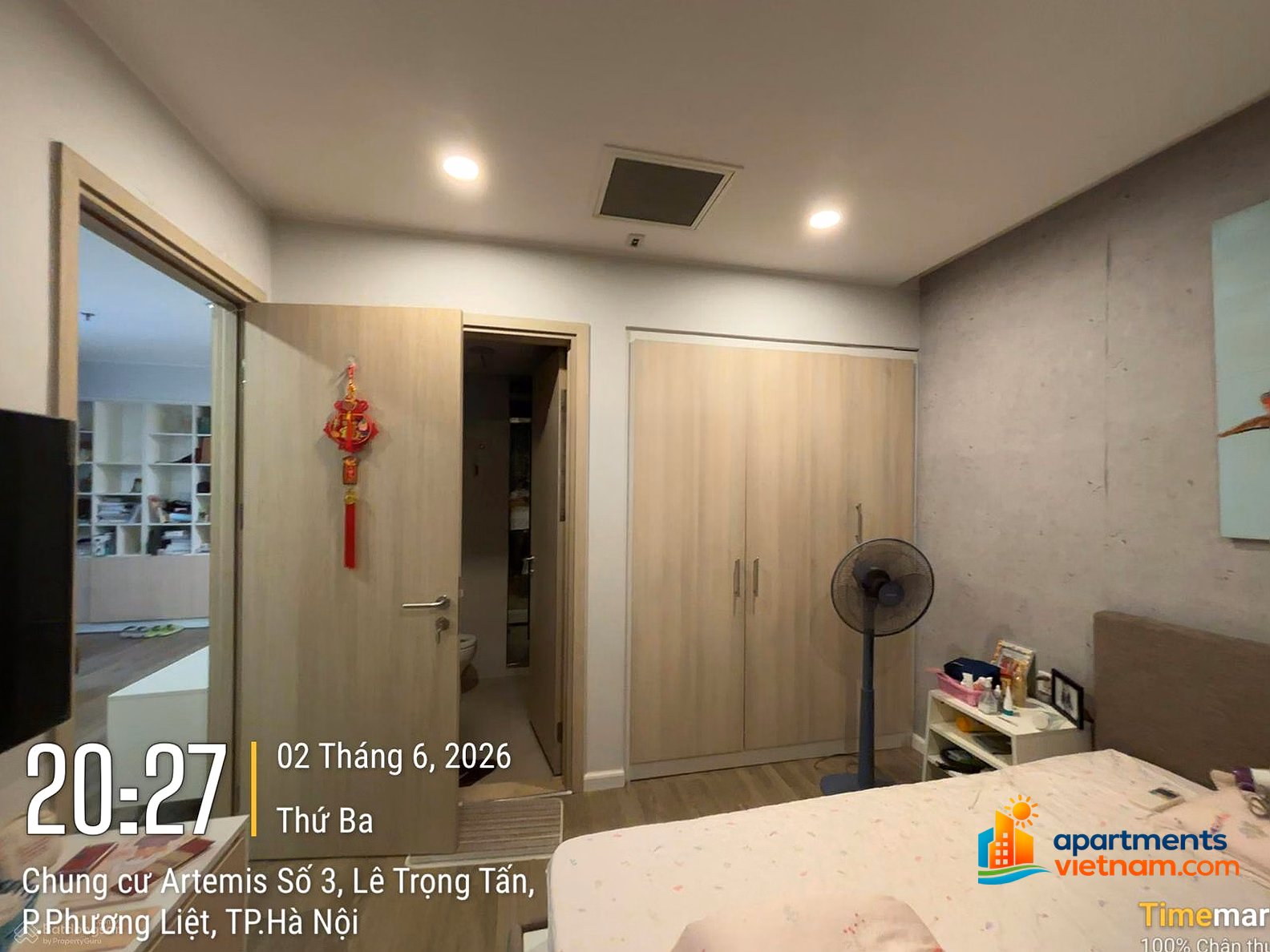 For Rent: Artemis Apartment – 80m², 2 Bedrooms, 2 Bathrooms, Museum View, Fully Furnished, 16M VND/month, Best Market Price