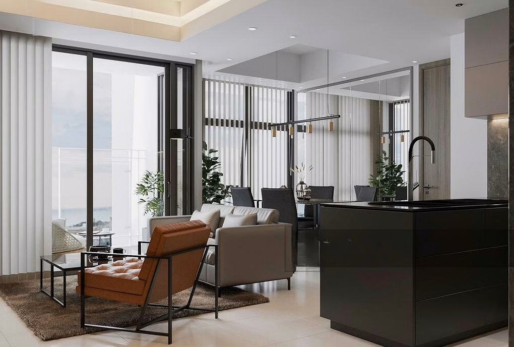 Apartment with view to Dragon Bridge, Apec Park, Japanese standards, lasting value