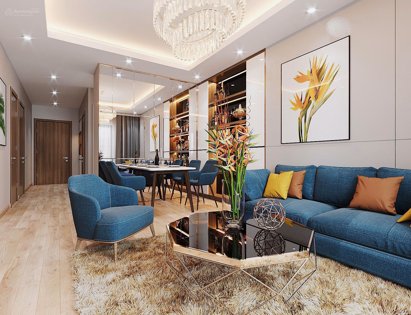 Own a 3 bedroom apartment right in the city. Thu Duc is full of high-class furniture. Potential location right at Belt 2