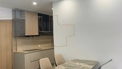 The owner rents a 3-bedroom apartment in The Wisteria Tower with basic furniture