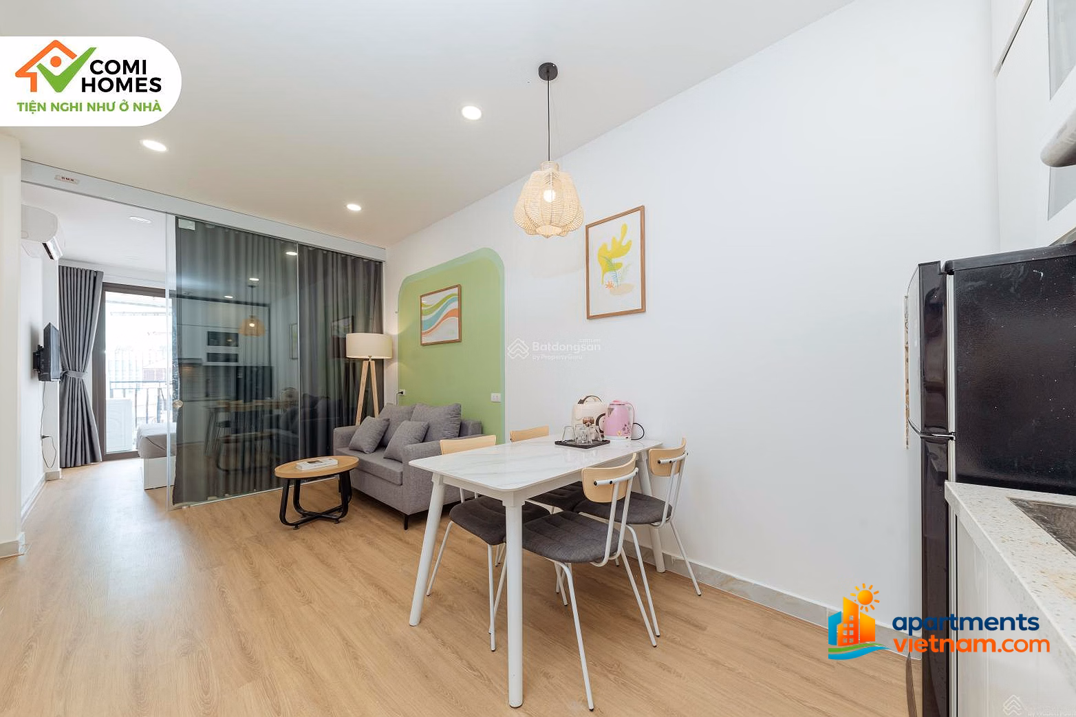 Owner for rent 1k1k apartment with full luxury furniture - 45m2 at 26 Chua Ha, Cau Giay center