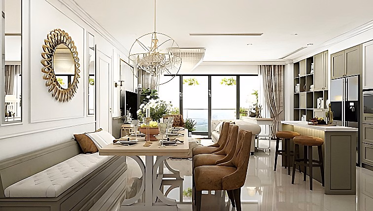 Selling PN-Techcons Hoa Su Phu Nhuan apartment, area 107m2, 2 bedrooms, 2 bathrooms, price 7,590 billion, 0907 488 ***